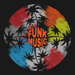 Wall Mural - Funk music