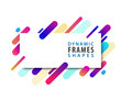 Abstract rectangle frames with dynamic shape template.