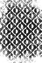 Grunge Abstract Geometric Pattern. Vertical Black And White Backdrop.