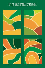 Poster - Vector hand drawn abstract cards