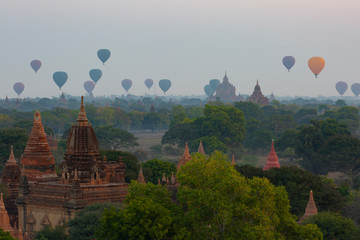 Wall Mural - Bagan is an ancient city and a UNESCO World Heritage Site located in the Mandalay Region of Myanmar.	