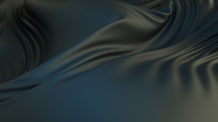 3d simulated elegant cloth background. Simple surface with folds.