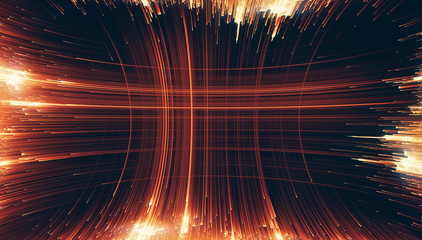 Wall Mural - led light. future tech. shine dynamic scene. neon flare. colorful rays. .magic moving fast lines. sp