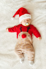 sleeping christmas baby