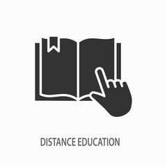 Poster - E-learning distance education vector icon for graphic and web design.