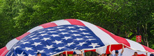Large American Flag Memorial Day Parade Washington DC