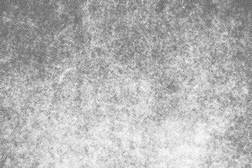 Poster - Subtle halftone vector texture overlay. Monochrome abstract splattered background.