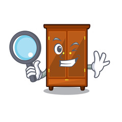 Sticker - Detective wardrobe in the a character shape