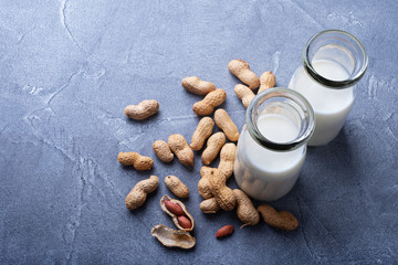 Two bottles of peanut milk