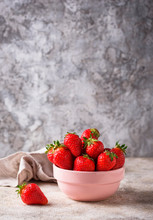 Bowl Of Sweet Fresh Strawberry