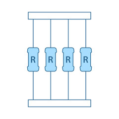 Wall Mural - Resistor Tape Icon