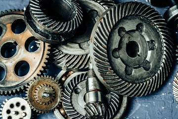 Gears from an old industrial machine