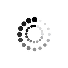 Leinwandbilder - Load icon template color editable. Loading symbol vector sign isolated on white background illustration for graphic and web design.