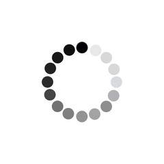 Leinwandbilder - Load icon template color editable. Loading symbol vector sign isolated on white background illustration for graphic and web design.