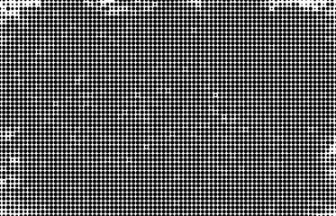 Wall Mural - Abstract halftone wave dotted background. Monochrome texture of dots for printing.