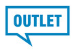 © Aquir - outlet sign. outlet square speech bubble. outlet