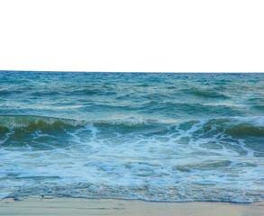 Wall Mural - Sea ocean seascape, landscape. isolated white background