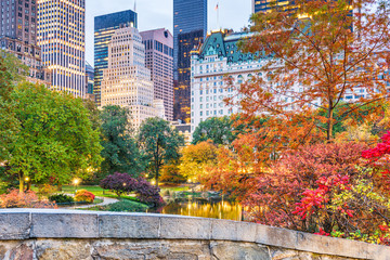Fototapete - Central Park, New York City Autumn