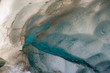 cracks in the glacier ice of Aletschgletscher