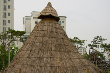 ancient dugout hut