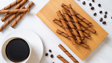 Wall Mural - coffee wafer stick