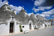 Typical trulli houses with conical roof in Alberobello, Apulia, southern Italy