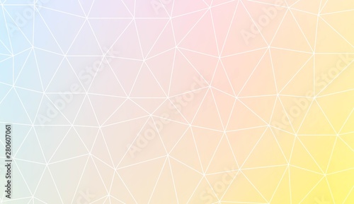 Mata magnetyczna Low poly layout. For your idea, presentation, smart design Vector illustration. Creative gradient color.