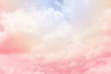 Cloud Background With A Pastel Colour