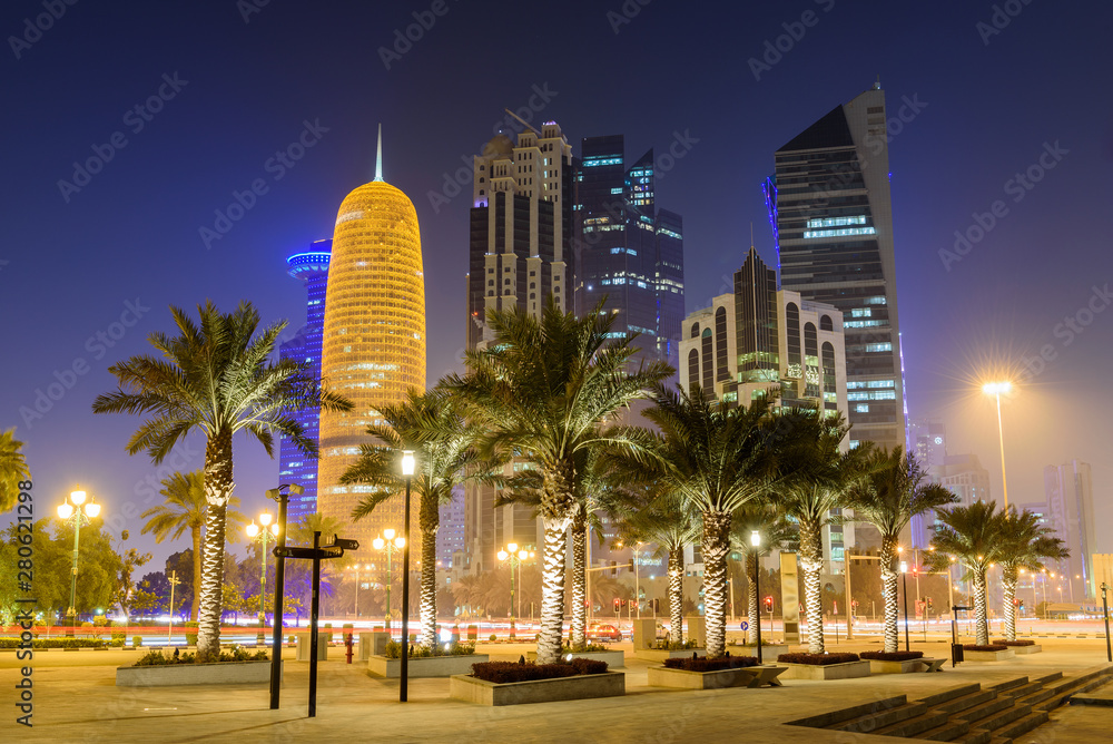 Doha, Katar, Bliski Wschód - obrazy, fototapety, plakaty 
