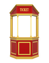 Ticket Booth Carnival Isolated