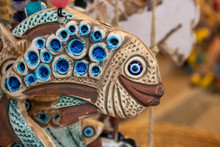 Ceramic Fish, Seahorse, Elephant. Decorative Ornamental Gift.
