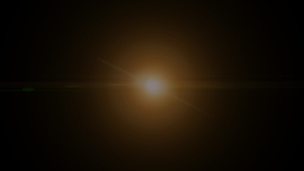 Fototapete - Lens Sun Flare Film Making Transition Illustration.  Abstract Virtual Reality Graphic Sunrise Background For Information, Presentation.