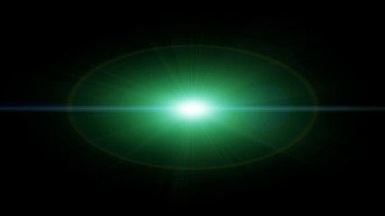 Fototapete - Lens Sun Flare Film Making Transition Illustration. Abstract Virtual Reality Graphic Sunrise Background For Information, Presentation.