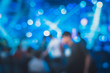 © joeycheung - Blur background of Crowd People in the live show; abstract bokeh background