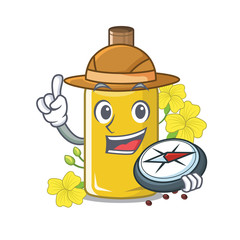 Poster - Explorer canola oil above the chair character