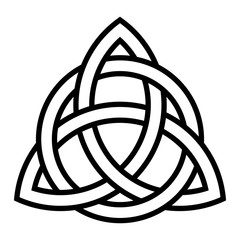 Sticker - Celtic triquetra knot symbol 