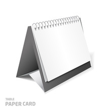 Blank Calendar Design Isolated On White 3d Model In Color