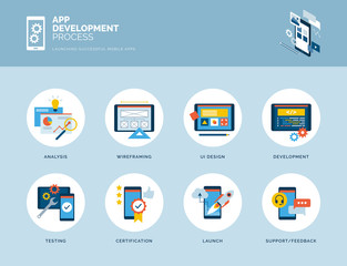 Wall Mural - app design and development process