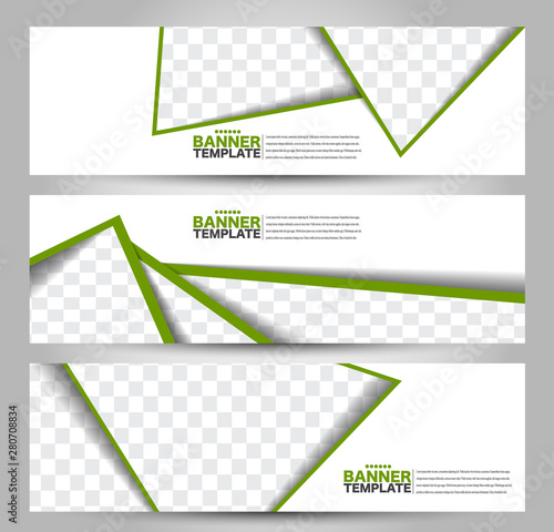 Banner Template Abstract Background For Design Business