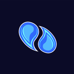 Poster - water logo icon