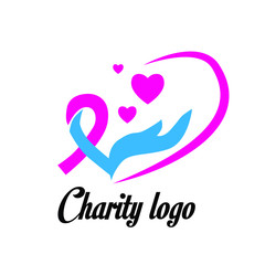 Canvas Print - charity logo icon