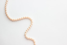 Pearls On White Background