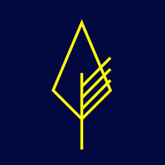 Poster - tree logo icon