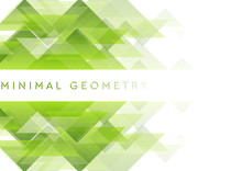 Green Minimal Triangles. Hi-tech Abstract Geometric Background. Futuristic Modern Low Poly Composition. Vector Art Design