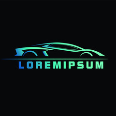 Poster - sport car logo icon