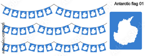南極旗のガーラーンドのベクターデータ Bunting Garland Stock Vector Adobe Stock