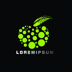 Poster - fruit logo icon for organic product