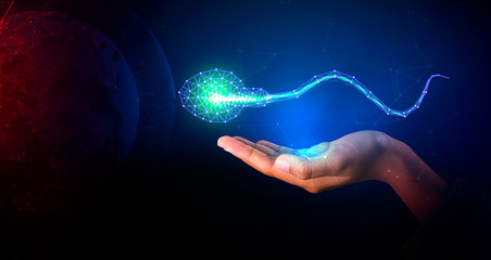 one sperm is a medical human sperm.