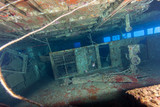 Fototapeta Do akwarium - Wreck of a ferry, Egypt