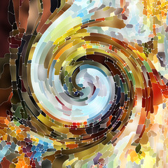 Wall Mural - Metaphorical Spiral Color